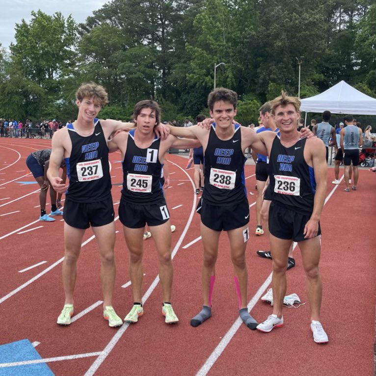DRathletics's tweet photo. Congratulations to both our 4x800 teams and Anaya Harris for claiming VHSL state titles today. Let’s go! @BFellows_DRHS @watchsportswire @henricosports https://t.co/HMuCB2rfEf