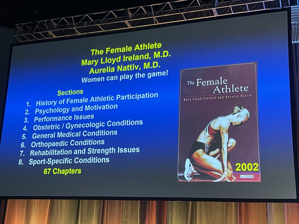 Incredible D.B. Dill Historical Lecture today at #ACSM2022 - Dr. Mary Lloyd Ireland -  on “50 Years of Title IX: View through the Eyes of an Athlete Turned Orthopedic Surgeon”(extraordinaire) - passionate, informative, funny and down-to-earth! Thank you from all of us!