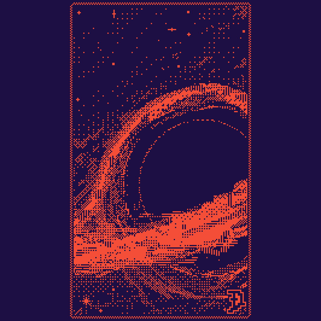 damianartclub's tweet photo. 🕳🌌" 𝘛𝘩𝘦 𝘥𝘢𝘳𝘬𝘦𝘴𝘵 𝘰𝘧 𝘱𝘭𝘢𝘤𝘦𝘴, 𝘴𝘩𝘪𝘯𝘪𝘯𝘨 𝘢 𝘴𝘵𝘢𝘳𝘦 𝘣𝘢𝘤𝘬 𝘢𝘵 𝘺𝘰𝘶 " 🌌🕳

| #pixelart  | #ドット絵  | https://t.co/wf1Et1idJm