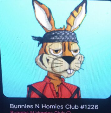 MaliniDance's tweet photo. Listed my Bunnie for 114 SOL ?  Let’s go Bunish 🔥 @BunniesNHomies #MJcoat #BunniesNHomies #NFT @MagicEden https://t.co/5X7jmoaufA
