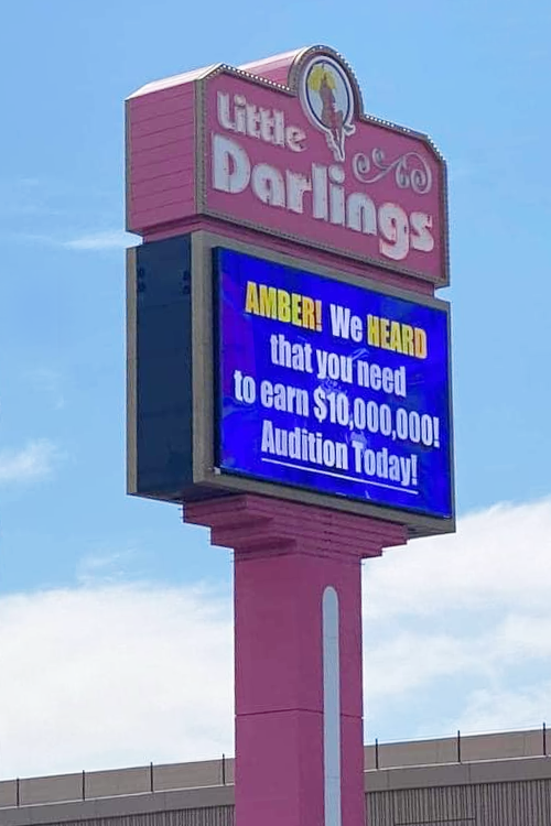 Little Darlings enters the chat. (via Jon R., Talk Las Vegas Facebook group)