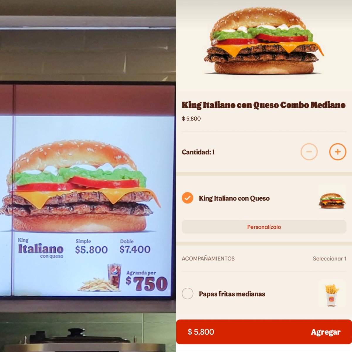 Sebatext's tweet image. Creo q ya basta! Me la juego por funar a los engaños del día a día, #expectativavsrealidad Así no más con #burguerking (quién encuentra la plata y calidad de la foto). @SERNAC