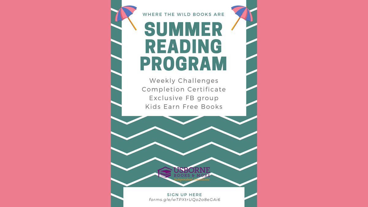 ninad_silva's tweet photo. USBORNE Summer Reading Program.

This program aims to encourage reading throughout the summer. The kids (of any age, and parents can too!) make a pledge to read at least 300 minutes over the course of 4 weeks. (That's only about 10 minutes a day!) https://t.co/9yPoaHk4Hh