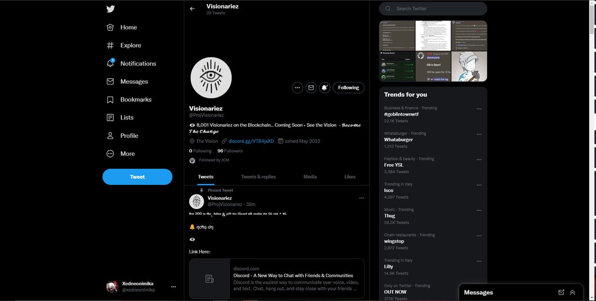 <a href="/ProjVisionariez/">Visionariez</a> LFG!
