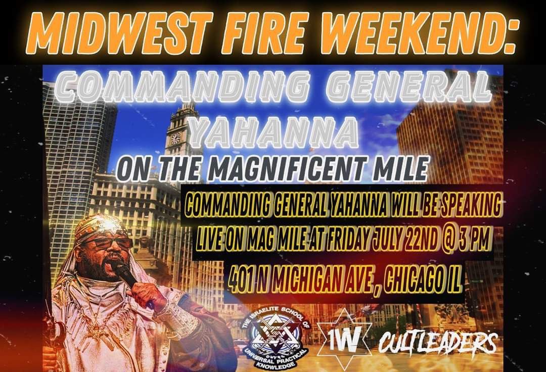 ISUPKCHICAGO's tweet photo. 🔥🔥🔥 It’s gone be lit. All Blacks, Hispanics and North Americans are invited to our #MidwestFireWeekend 
#Blacks #Hispanics #NorthAmericanIndian 
#Christianity 
#Israelites https://t.co/XUYQnNgAND