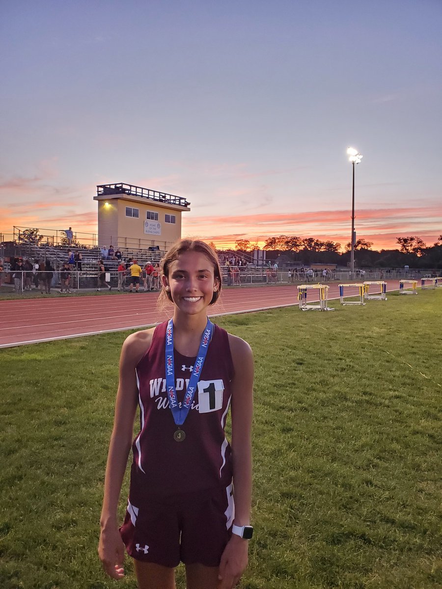 WHSwarriorTrack's tweet photo. Congratulations to Macie McCracken our SJ Group 1 Champion in the 3200m!! We had a great 1st day at NJSIAA Group 1 Sectionals! We also had strong performances by Kaliah, Monica, Reagan, Ahmed, Jorge, and Robert! @WildwoodPSD @CMCSports https://t.co/BRb3bQOXvm