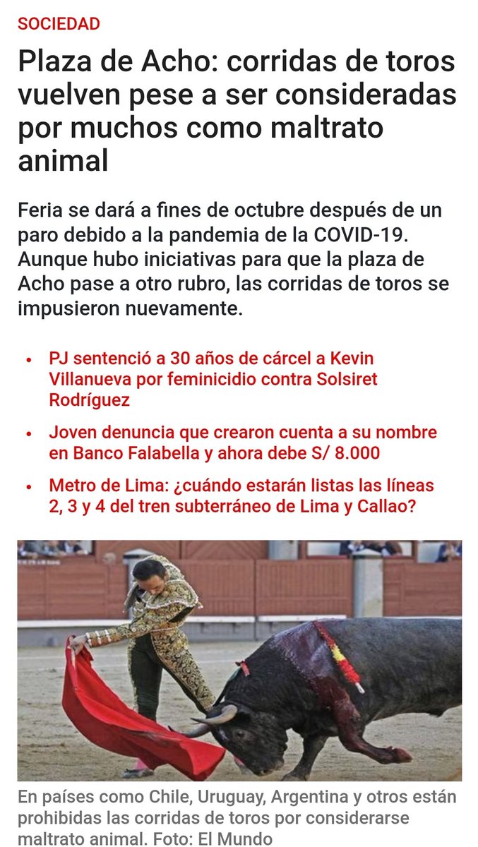 ¿Como podrían volver corridas de toros a Acho si el contrato de arrendamiento vencía en 2020?

¿Se adendó sin informar?
¿Se adjudicó sin licitación?

<a href="/MuniLima/">Municipalidad de Lima</a> tiene 3 de 5 miembros en el Directorio de la Beneficencia (que administra Acho) y deberá responder por esto.