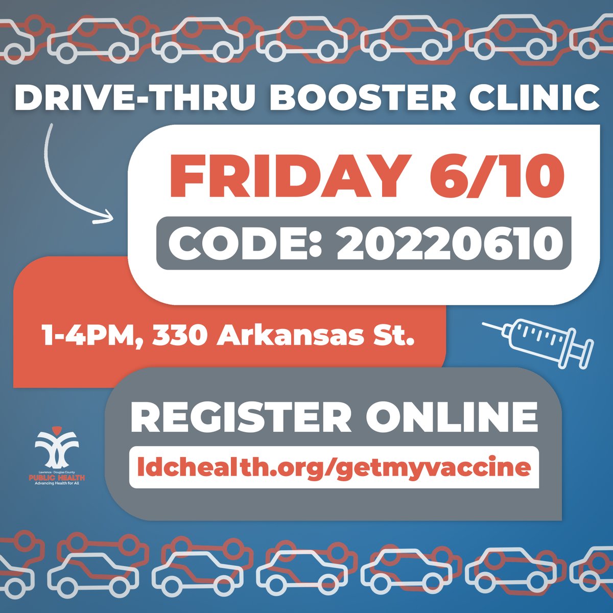 LDCHEALTH's tweet image. Over the last 7 weeks we've done 9⃣1⃣9⃣ booster shots at our drive-thru clinics...and we're not stopping! 🚗💉 If you're 50+ you should get a 2⃣nd booster. Visit ldchealth.org/getmyvaccine and enter code 20220610 to register for next Fridays 1-4PM clinic at @lmhorg!👍