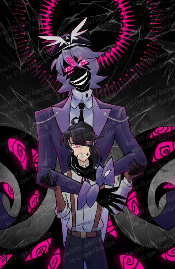 Aanzhen's tweet photo. "Observation" or as I like to call it "Twist makes Ashen Crow's Husband watch his 10hr cringe compilations"

|| @SplinterCityOCT ⚙️ #SplinterCityOCT || https://t.co/Hopg4MBkDu