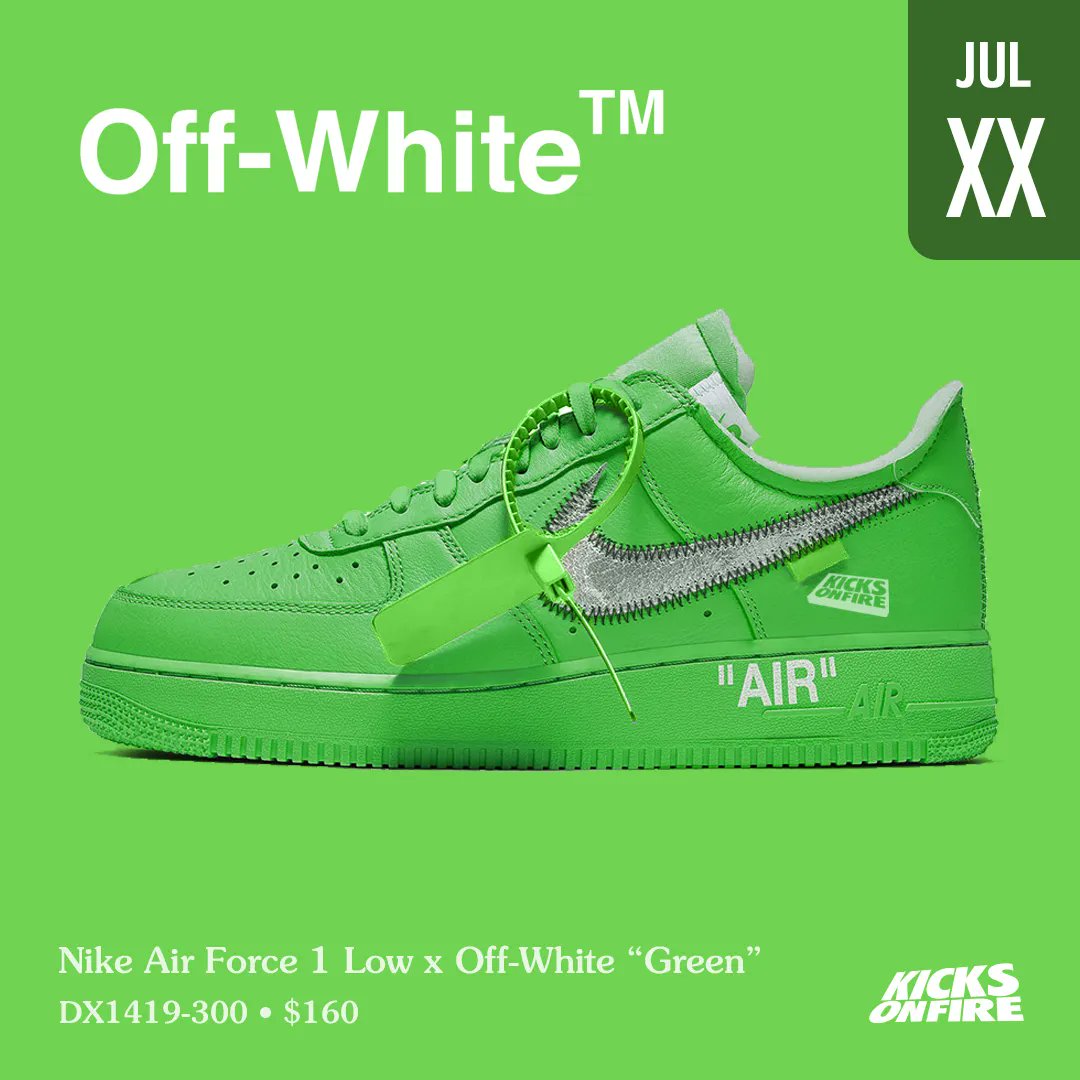 Off-White Nike Air Force 1 Green DX1419-300