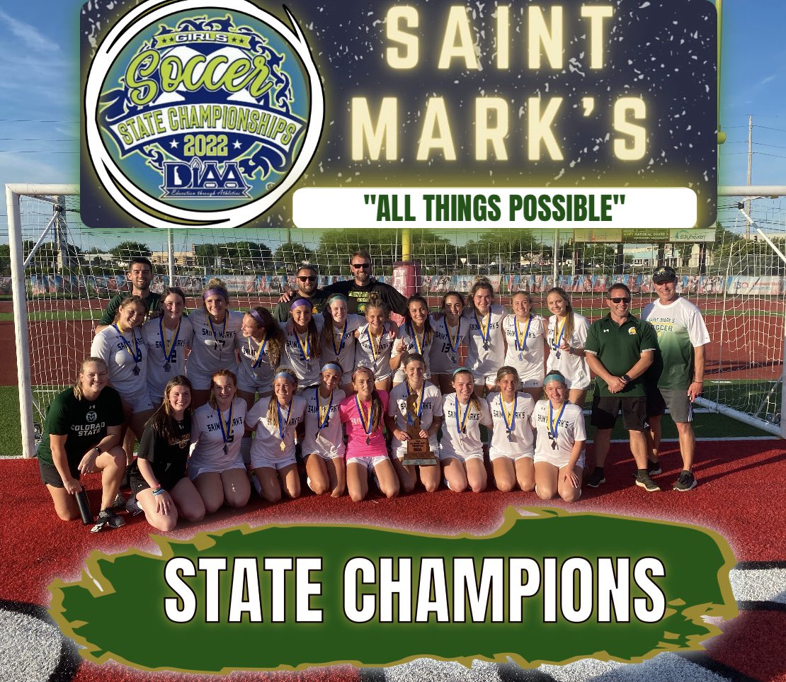 🏆Congratulations to our Girls @StMarksSoccer Team on becoming 2022 <a href="/DIAA_Delaware/">DIAA</a> State Champions!🏆

Congratulations on an incredible season to wrap up an amazing school year! We are so proud of you!🔰⚽️🥅 #STATECHAMPIONS

#SaintMarksHS #AllThingsPossible #SpartanStrong