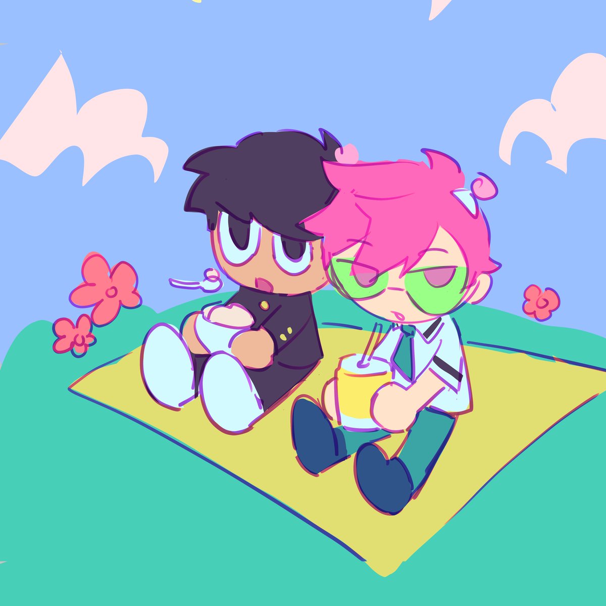 emnide's tweet photo. two blorbo.... #mp100 #saikik https://t.co/snjYHhMxhC