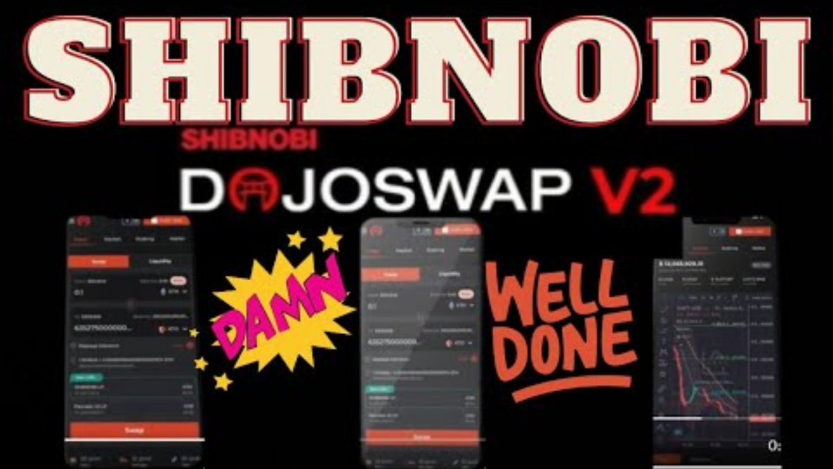 Shibnobi DojoSwap V2 Looks Absolutely AMAZING!!! CHECK IT OUT!!!! SLICK! #shibnobi #dojoswap #shinja

LIKE &amp; SUBSCRIBE

youtu.be/PnYQbtgTrjI