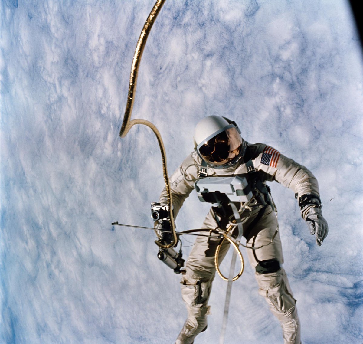 EdwardHWhiteHi1's tweet image. On this day in history in 1965, Ed White became the first American to perform a spacewalk during the Gemini IV mission. Read some of our favorite facts about the feat: s.si.edu/2EJivnF #CommanderPride🔰 #EdWhite👨🏼‍🚀