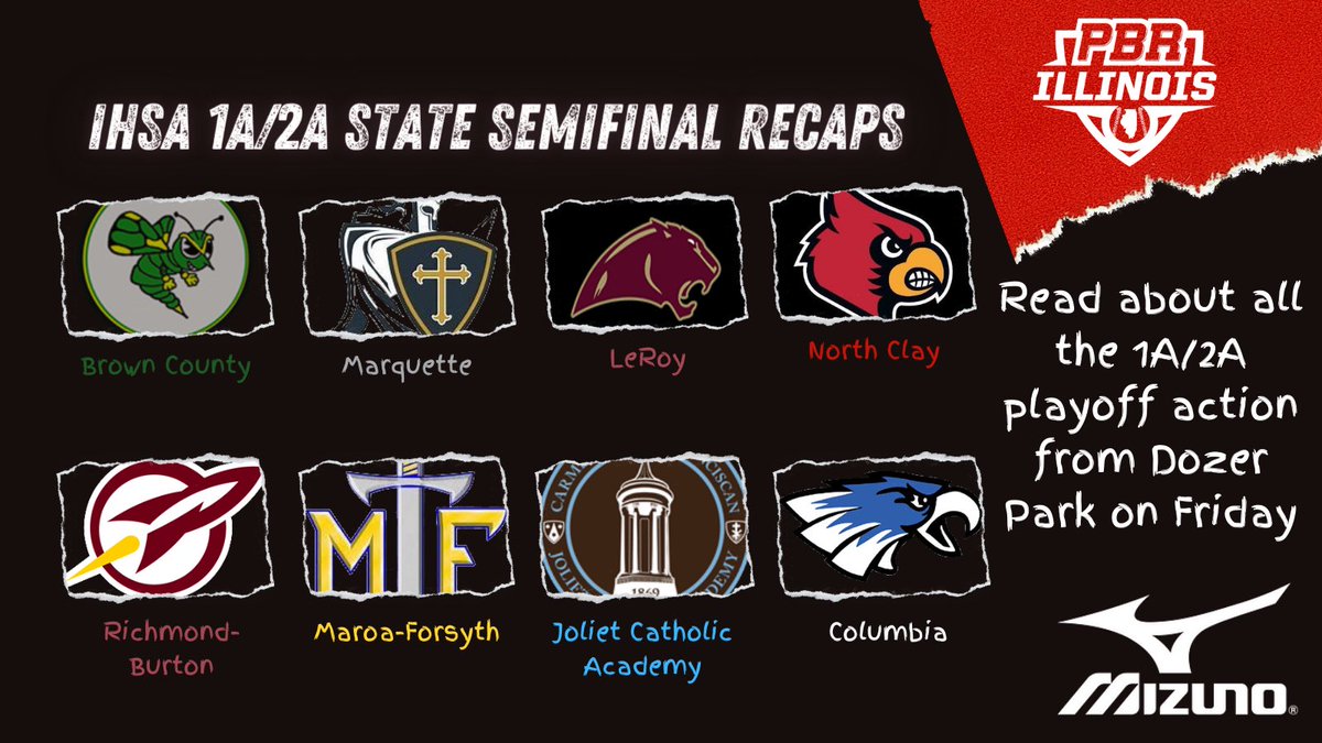 PrepBaseballIL's tweet photo. 🏆 𝟷𝙰/𝟸𝙰 𝚂𝚝𝚊𝚝𝚎 𝙿𝚕𝚊𝚢𝚘𝚏𝚏𝚜 🏆

+ Friday made for a jam-packed day of action at the 1A/2A IHSA state semifinals, held at Dozer Park. 

+ Find a complete recap of all four games below from Friday in Peoria, below. ⤵️

𝚂𝚃𝙾𝚁𝚈 📰 https://t.co/sp2DI7XU6M https://t.co/mf0Oxw4Alq