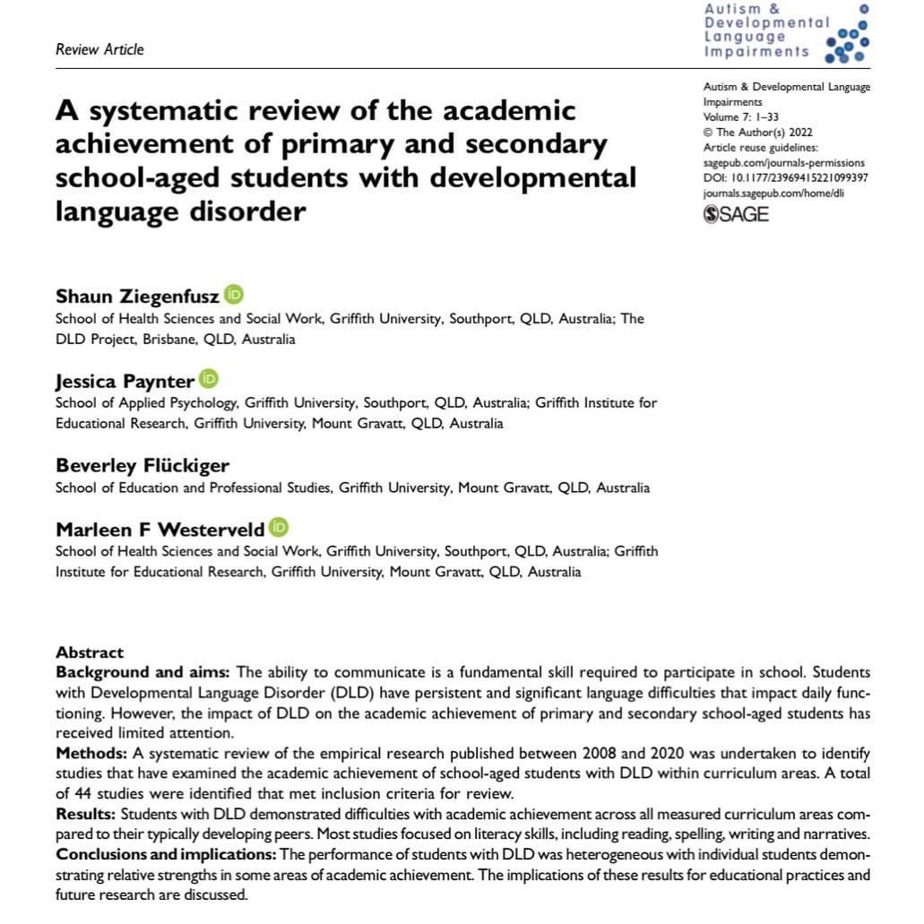 Dr Shaun Ziegenfusz (he/him) (@shaunziegenfusz) on Twitter photo The 1st paper from my #PhD has now been published AND it is open access to read. #DevLangDis
➡️ journals.sagepub.com/doi/full/10.11…⬅️
<a href="/MWslp/">Dr Marleen Westerveld</a> <a href="/Jess_Paynter/">Jessica Paynter</a>
1/2 The 1st paper from my #PhD has now been published AND it is open access to read. #DevLangDis
➡️ journals.sagepub.com/doi/full/10.11…⬅️
<a href="/MWslp/">Dr Marleen Westerveld</a> <a href="/Jess_Paynter/">Jessica Paynter</a>
1/2