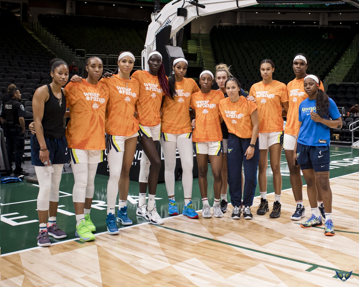 DallasWings's tweet photo. Enough. Is. Enough.

We #WearOrange to honor those we’ve lost and those who have been impacted by senseless gun violence. https://t.co/TIa23oq5aC