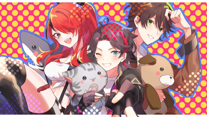#さ絵ぐさ #レインの依頼書 #suha_art 
✨🤟😎🥳パリピじゃこWIN🥳😎🤟 ✨ 