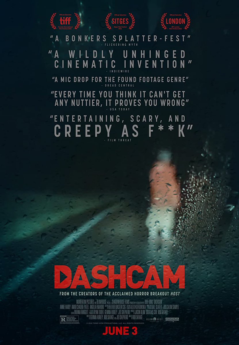 unnamedfootage's tweet photo. Who's checking out DASHCAM this weekend? The new feature from the team behind HOST hits VOD today! ππΉπ±
#2022Horror #FoundFootageHorror #InWorldCamera #HorrorMovies https://t.co/0Vedx2zQpv