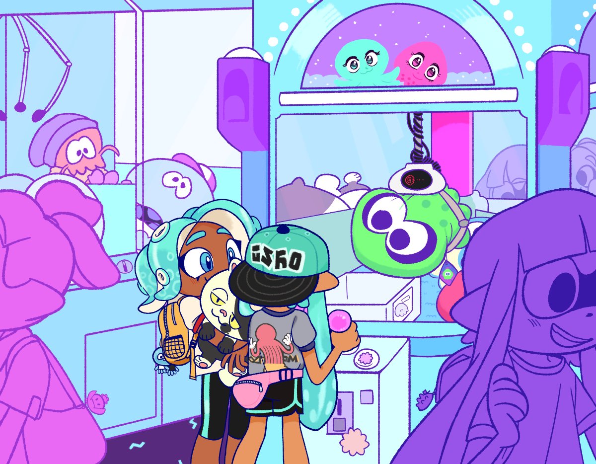 beaglescouts's tweet photo. #Pride2022 another oldy but goody ... splatoon girlfriends arcade date https://t.co/fcLYwx0Otz
