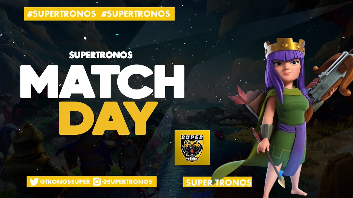 Súper Tronos RTS (@rtsclashroyale0) on Twitter photo #CR | MATCH DAY
🏆 <a href="/WZLeague_/">WIZARDS LEAGUE</a>
🆚 <a href="/MetalHeadTeam1/">Metal Head Team</a>
🕖 9:30 🇲🇽
Esta noche nuestro equipo se enfrenta a un paisano, un partido cerrado el que nos espera.
¡Con todo!
#GoTronos #PorLaVictoria #CR | MATCH DAY
🏆 <a href="/WZLeague_/">WIZARDS LEAGUE</a>
🆚 <a href="/MetalHeadTeam1/">Metal Head Team</a>
🕖 9:30 🇲🇽
Esta noche nuestro equipo se enfrenta a un paisano, un partido cerrado el que nos espera.
¡Con todo!
#GoTronos #PorLaVictoria