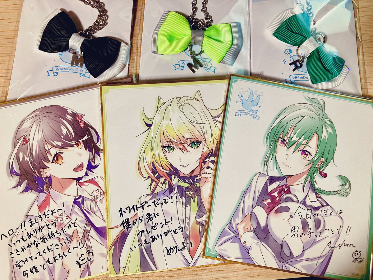 にじさんじホワイトデーグッズ!!!
ましろとメリーと緑仙!ℒℴ𝓋ℯすぎる…… 