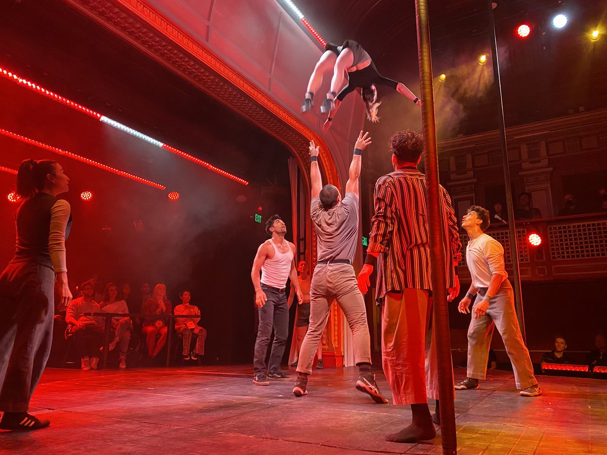 If you want/need an escape (and who doesn’t these days?), go see “Dear San Francisco” at Club Fugazi in North Beach.  It’s an amazing, high energy, fast paced show featuring the best acrobatics I’ve ever seen. This talented cast of performers will blow your mind.