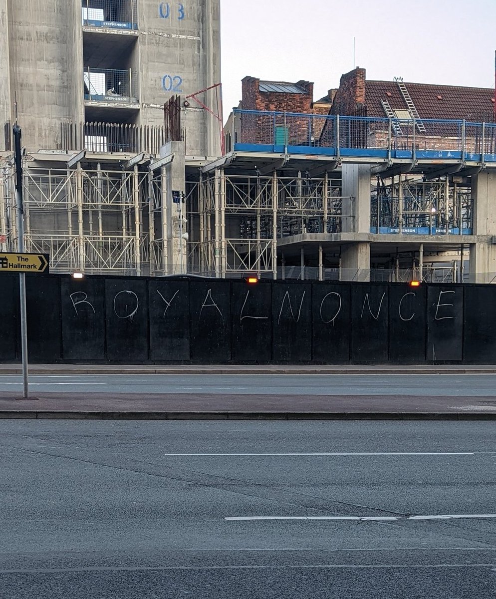 'Royal Nonce' Graffiti in Manchester, UK, refering to Prince Andrew.