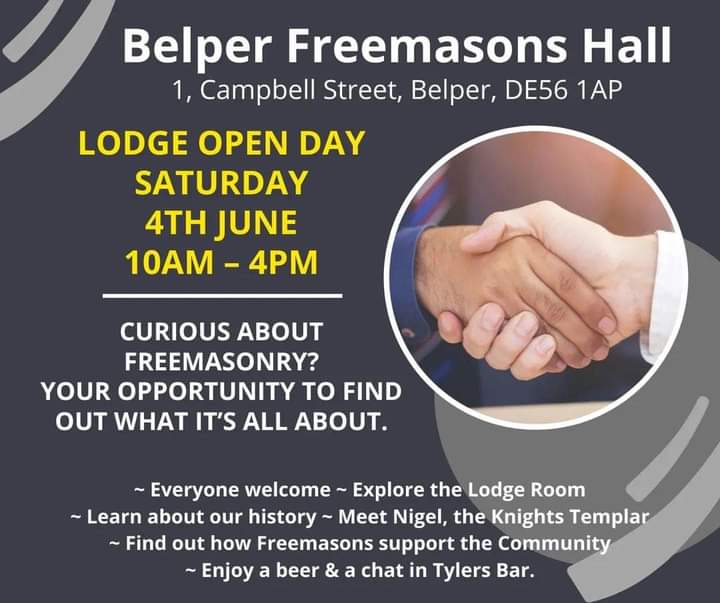Want to know more -🤔
Why not make a visit -👍 #Belper #Derbyshire 
#Freemasons