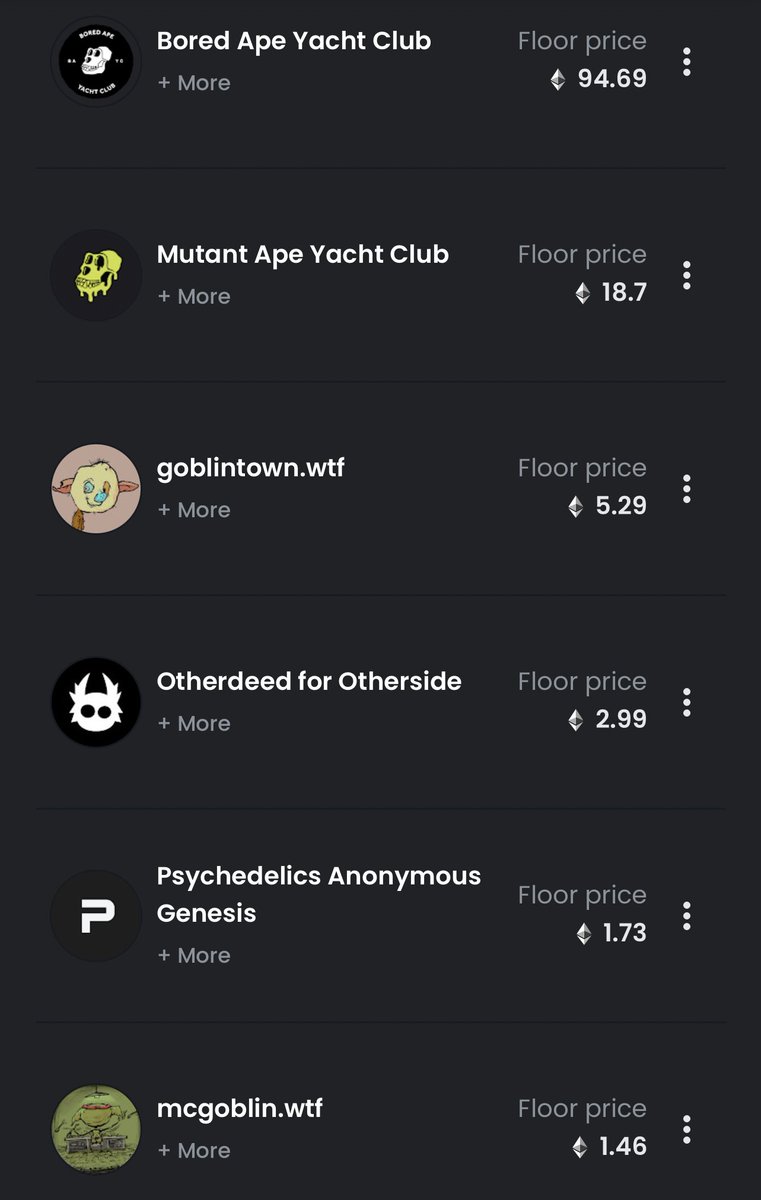 RFDZI's tweet image. Watchlist High to Low
@BoredApeYC
@goblintownwtf
@OthersideMeta
@psychedelic_nft
@McGoblinBurger
@PREMINT_NFT
@10KTFshop
@tokenproof
@KalebsCode
@smilesss
@FancyBearsMeta
@mathcastles
@mgxs_gnss
@WomenandWeapons
@VoxiesNFT
@DourDarcelsNFT
@Regulars_NFT
@0xApes_NFT
@TastyBonesNFT