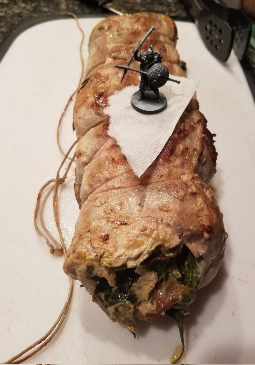Mister_Matched's tweet photo. When your making a pork roulade and your nerd so you end up with pork Shai-Hulud #nerd #Cooking #Food #Dune https://t.co/t3YSfWXD5U