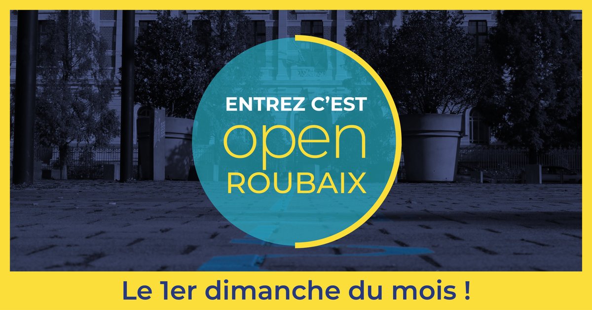 roubaix's tweet photo. #OpenRoubaix Demain, c'est le 1er dimanche du mois : pour que les visiteurs du @MuseeLaPiscine (gratuit ce jour là) puissent prolonger leur découverte de #Roubaix, différents commerçants et structures culturelles ouvrent leurs portes ➡️ https://t.co/8n3nXcieYf 🖼️ @IloveRBX https://t.co/EdinP5rbFZ