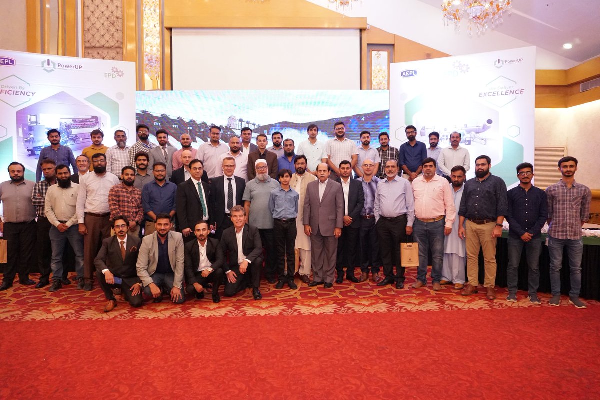 EPD (AEPL Group Company) organized a seminar on #GasEngine Products &amp; Solutions in association with their Austrian Partner #PowerUP on May 30th at Marriot Hotel Karachi. Highlight of the event was the launch of 1MW Gas Engine.