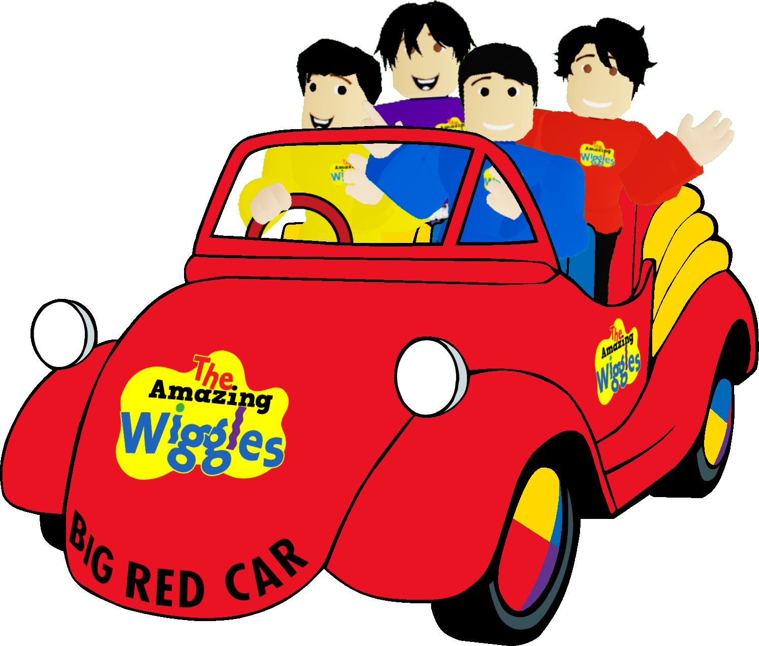 The Wiggles Cartoon Clipart Wiggles Big Red Car Cartoon Free ...