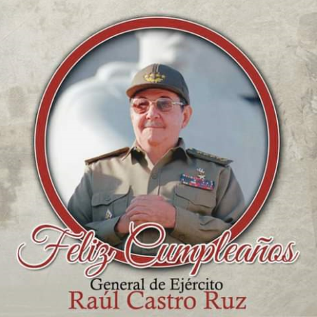 #HoyQuieroFestejar El Cumpleaños de nuestro querido General de Ejercito #RaulCastro es un privilegio tener un líder de su nivel Gracias, Gracias, Gracias ·
#RaulEsRaul