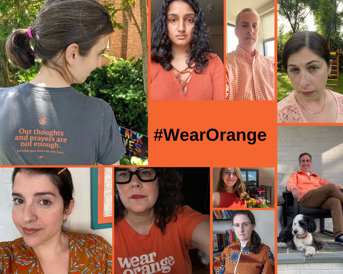 We #WearOrange because everyone deserves to live without fear of gun violence. It’s past time for laws at the state and federal level to #EndGunViolence.

#GunViolenceAwarenessDay