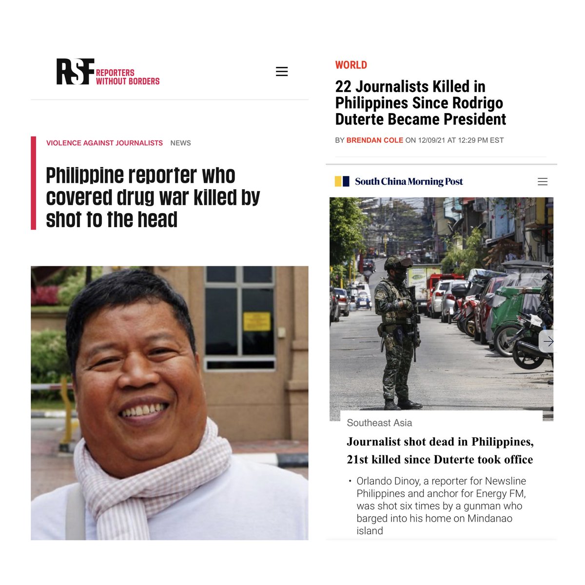 GerryCacanindin's tweet photo. What’s the difference between bloggers and journalists? Bloggers don’t care about the truth. They’re just after engagement and earnings. Journalists go after the truth and are often killed because of it. Never equate bloggers with journalists. They’re not the same. https://t.co/KBv7evPkJ0