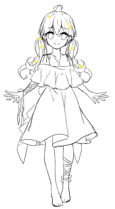 夏服2022今年こそ夏イラスト描きます 