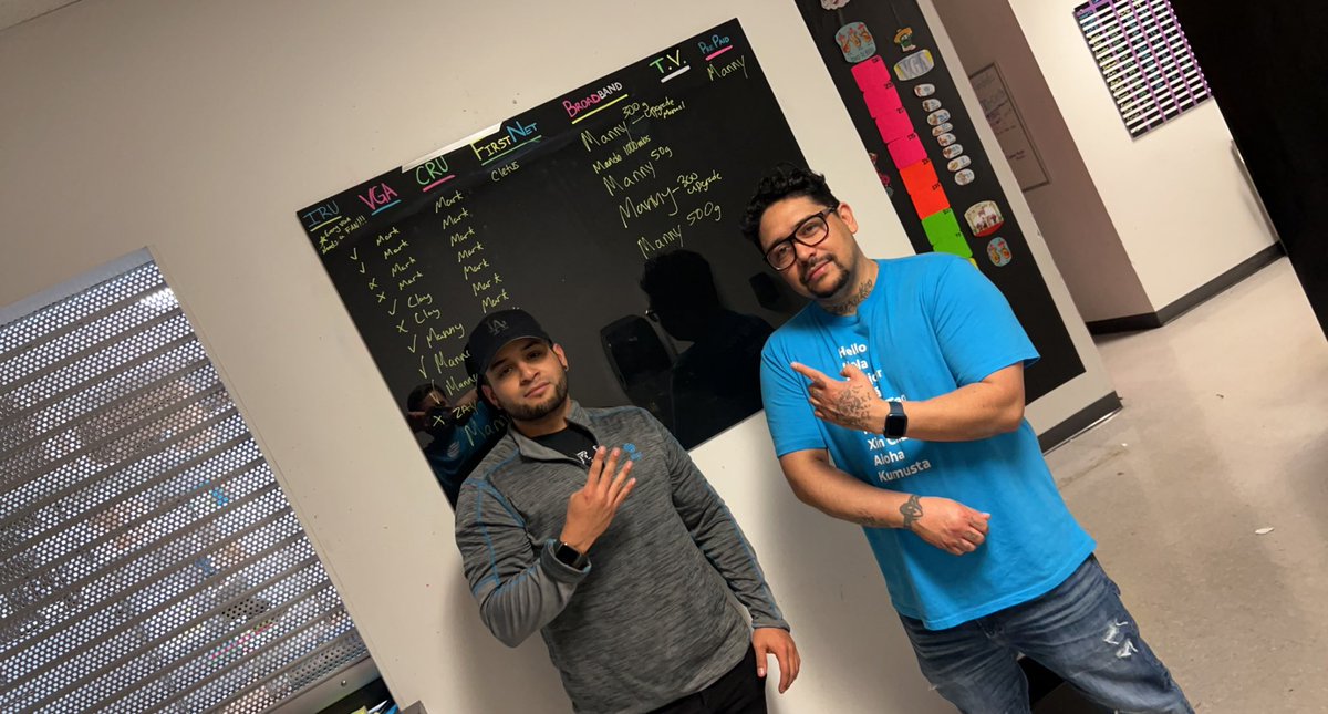 Nolan Gallaher (@nolan_gallaher_) on Twitter photo Shout out to the boiiiiis <a href="/MannyWTX/">Manny Rodriguez</a>, and @hustlemetricz. Manny closing 4 BB today! 1 Fiber ⚡️, 2 Migrations and 1 Copper. As well as 5📱VGA’s. Mark closed 10 CRU💼 & 6 VGAs. #MidlandAMP⚡️ #NTX #Winning @_JaredAguilar <a href="/TiffAnaly/">Tiffany Castrejon</a> @KrisLogueWTX <a href="/CC034E/">Cory Cullers</a> Shout out to the boiiiiis <a href="/MannyWTX/">Manny Rodriguez</a>, and @hustlemetricz. Manny closing 4 BB today! 1 Fiber ⚡️, 2 Migrations and 1 Copper. As well as 5📱VGA’s. Mark closed 10 CRU💼 & 6 VGAs. #MidlandAMP⚡️ #NTX #Winning @_JaredAguilar <a href="/TiffAnaly/">Tiffany Castrejon</a> @KrisLogueWTX <a href="/CC034E/">Cory Cullers</a>