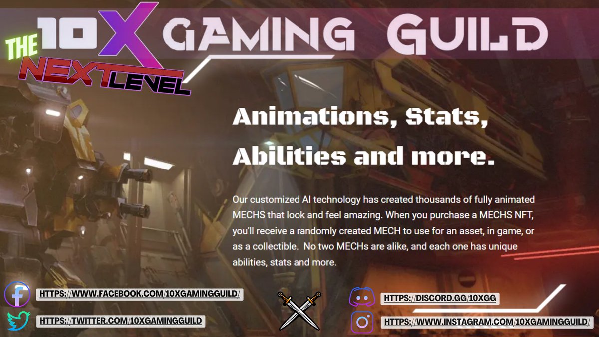 10XGamingGuild's tweet photo. The NEXT LEVEL play-to-earn GAME!

HUNDREDS OF SCHOLARSHIP WILL BE GIVEN!

Join us now!

OFFICIAL ACCOUNTS OF 10XGG AT: https://t.co/zejyzKk8fO

#P2E #MechNFT #GUILD #NFT #NFTGiveaway https://t.co/bieaOzZJhF