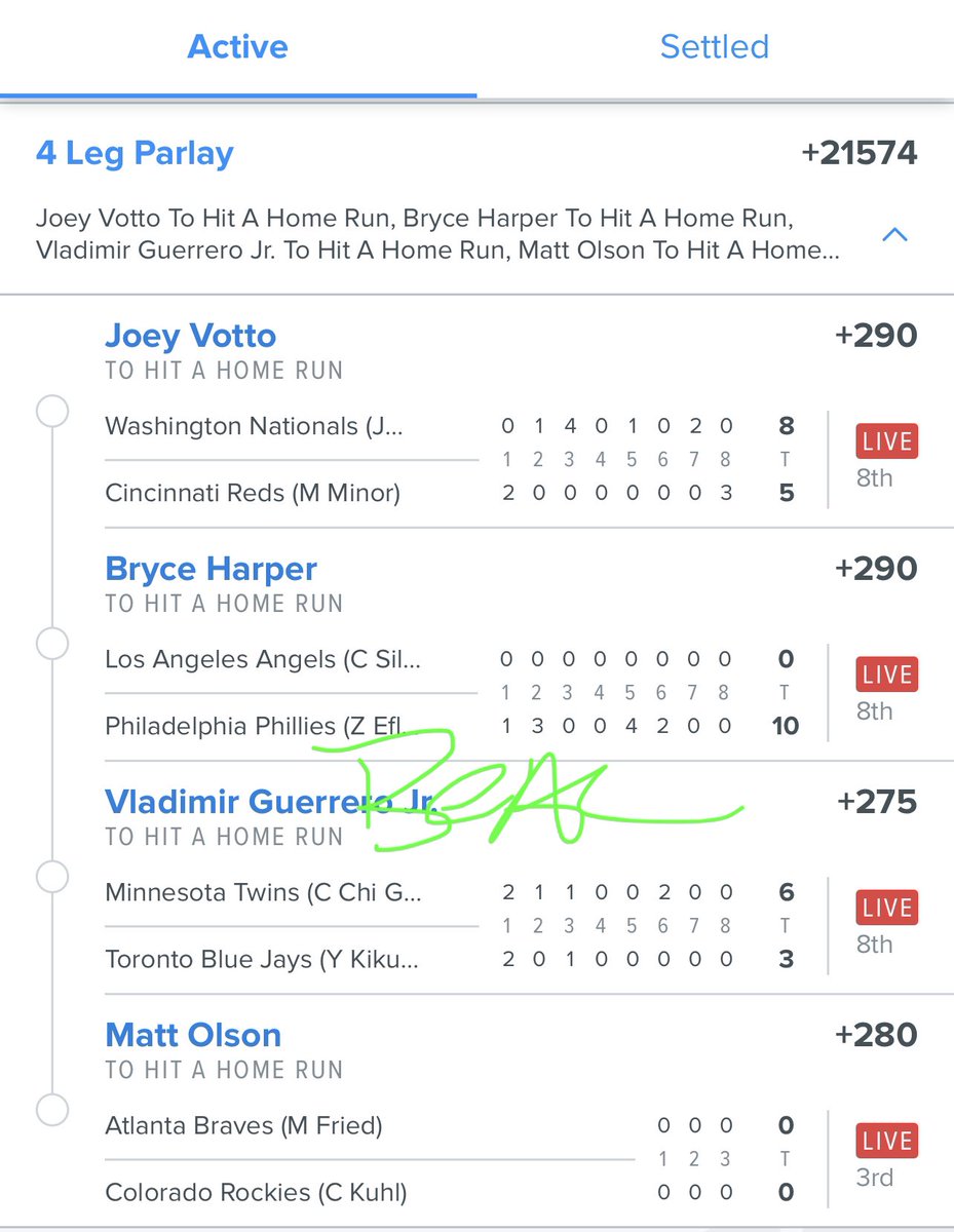 If Matt Olson hits a HR in the top of the 9th tonight, I will give one person who retweets this - $1,696.69 tomorrow at 2pm CST.

🌺Must be a follower and retweet this🌺