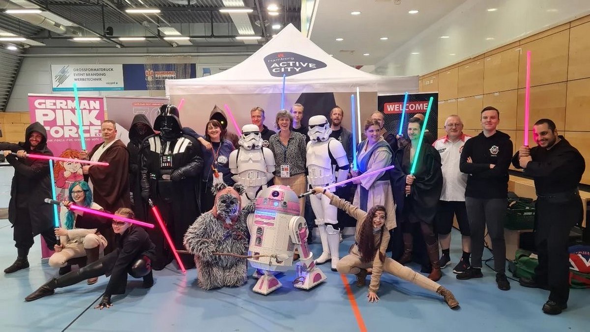ArtooKatee's tweet photo. KT-10 and Pink Force Germany attended the European Veterans Team Fencing Championships in Hamburg
Check out all our KT AmbassaDroids and their adventures on the R2-KT main page: https://t.co/men9kRByEj
#r2kt #pinkforce #starwars #ambassadroids https://t.co/MRaTabtvBk