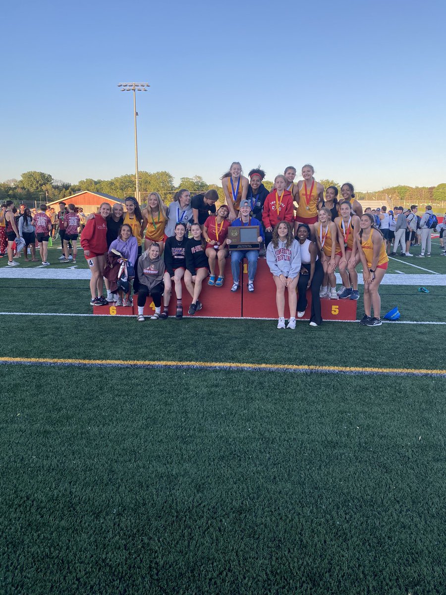 Warrior Girls Track and Field at Section 3AA meet finish as Section Team CHAMPS! Congratulations athletes and coaches!