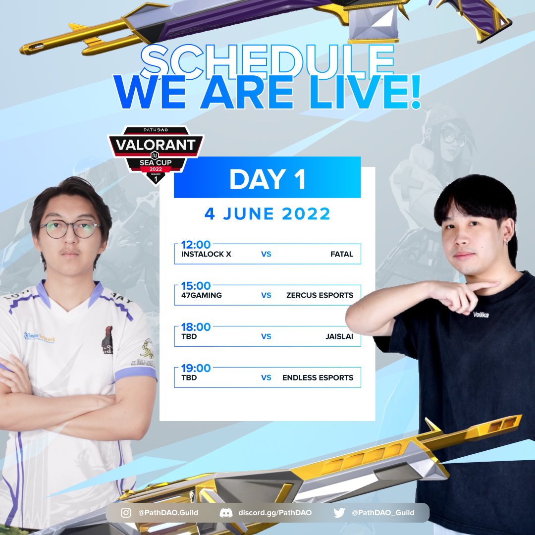 VirtualsGG's tweet photo. DAY 1 of the PathDAO VALORANT SEA Cup Season 1 Playoffs is LIVE NOW!๐ด
Catch the action and win VALORANT Points by tuning into the stream! https://t.co/6AnPm7JpgB
#Valorant #PathValorant #PathDAO https://t.co/Jchm3eUFla