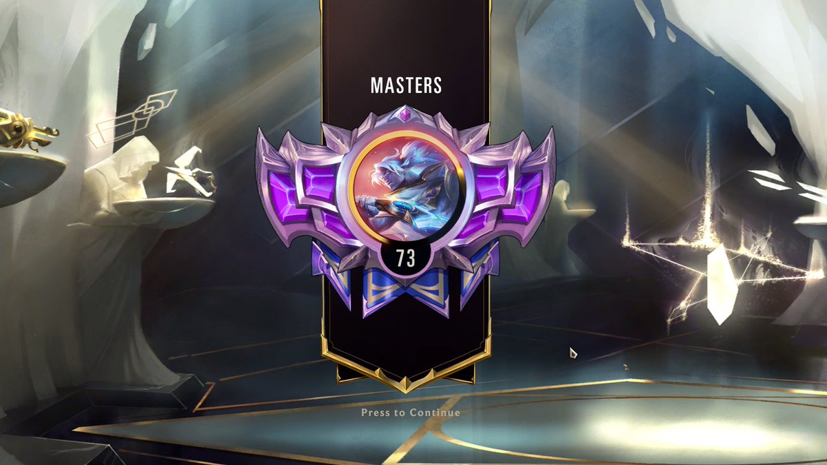 Jasensational's tweet photo. Finally found my groove and slided my way into masters with Fizz Riven. 

70.5% over 34 games. Actually can't lose to Viego Nox or Vengeance decks.

Enjoy :) https://t.co/imlAYQm2GK