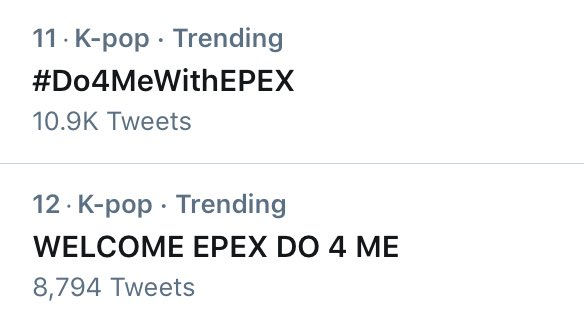 baekminland's tweet photo. ↺
WELCOME EPEX DO 4 ME
#짱펙스_컴백_많관부
#Do4MeWithEPEX https://t.co/LfiuCvrgwy