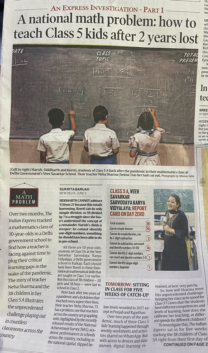 AshishSainram's tweet photo. ABVP has raised in its resolutions the need to cover the gap in quality teaching &amp; assessment owing to the online mode in the last 2 years.

Now nothing can precede the need to train students in basics again. Sanctity of classroom teaching &amp; assessment is our only tested method https://t.co/IVxV348yby