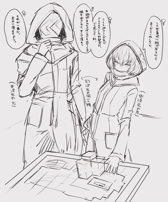対策会議
他の人からすると距離が近く見えるけどそもそもどちらも本人 