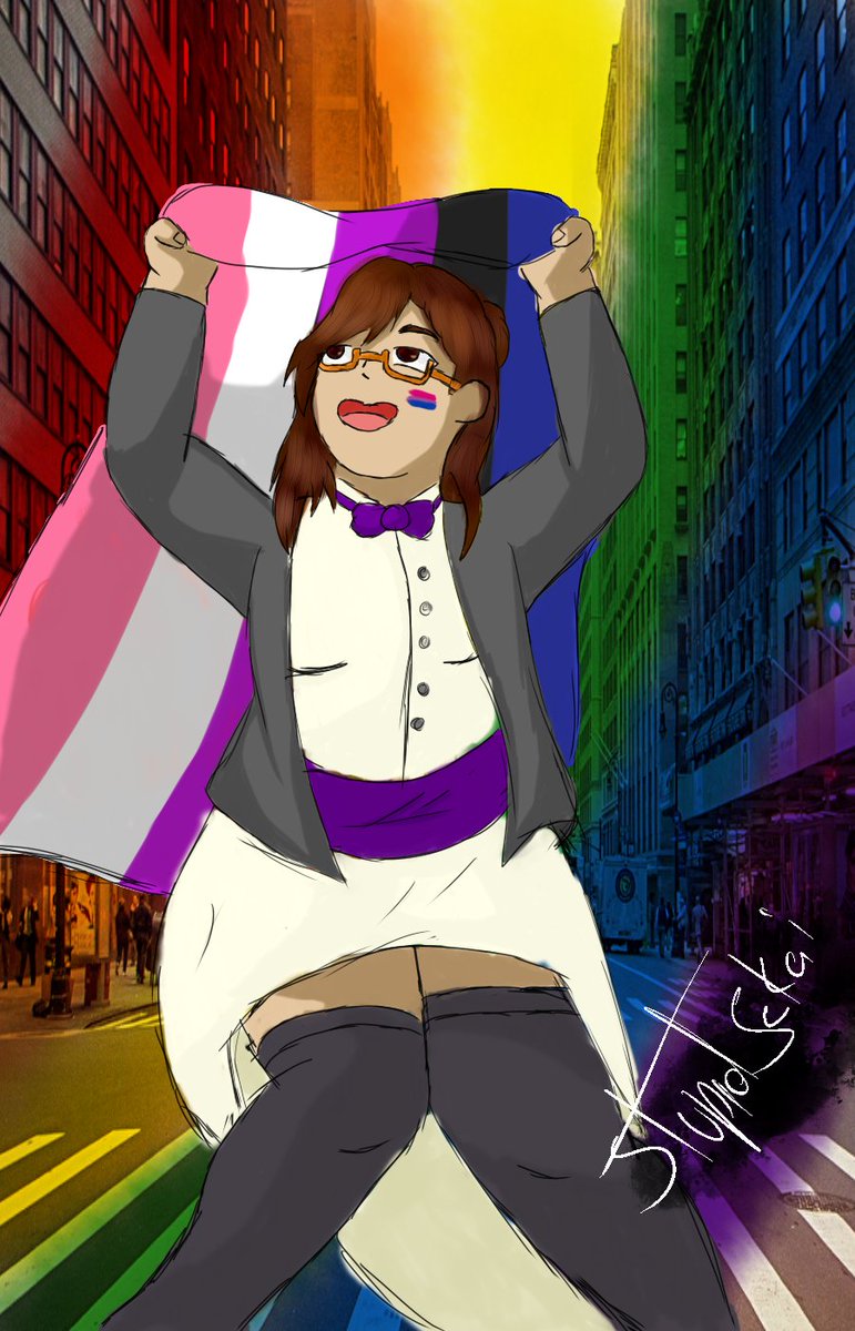 es hora de celebrar este mes ahora que uno tiene mas confianza #PrideMonth #digitalart